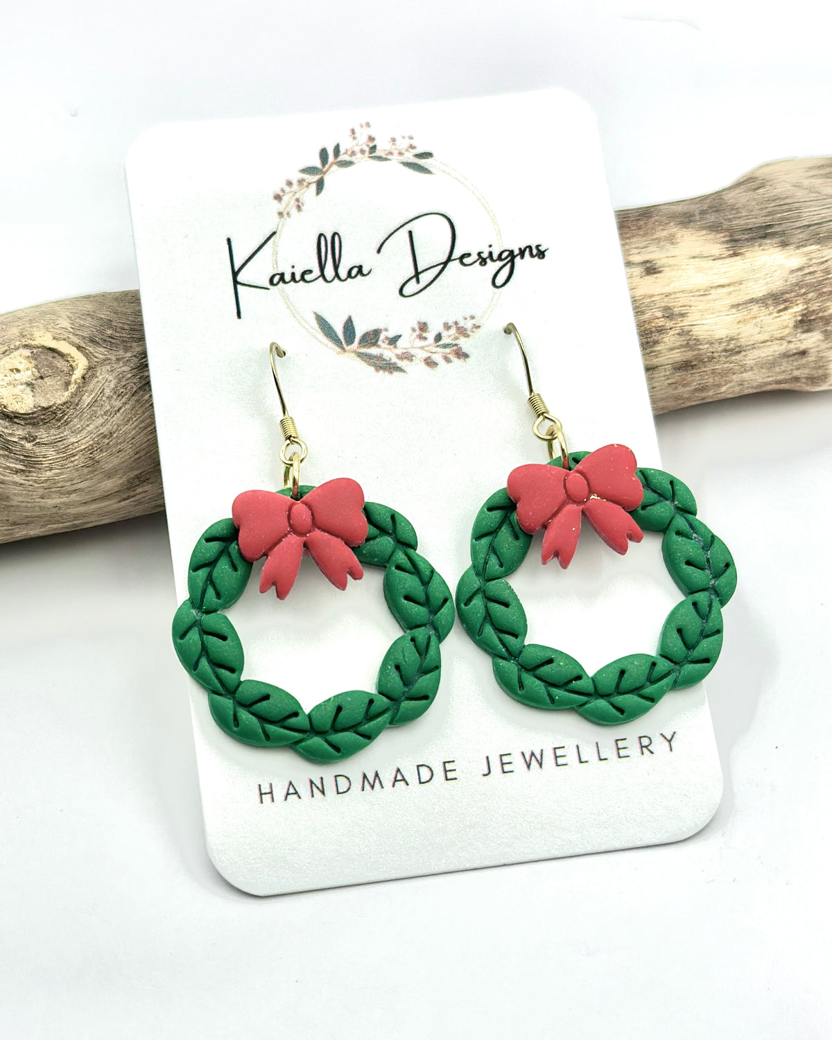 Christmas Wreath Earrings