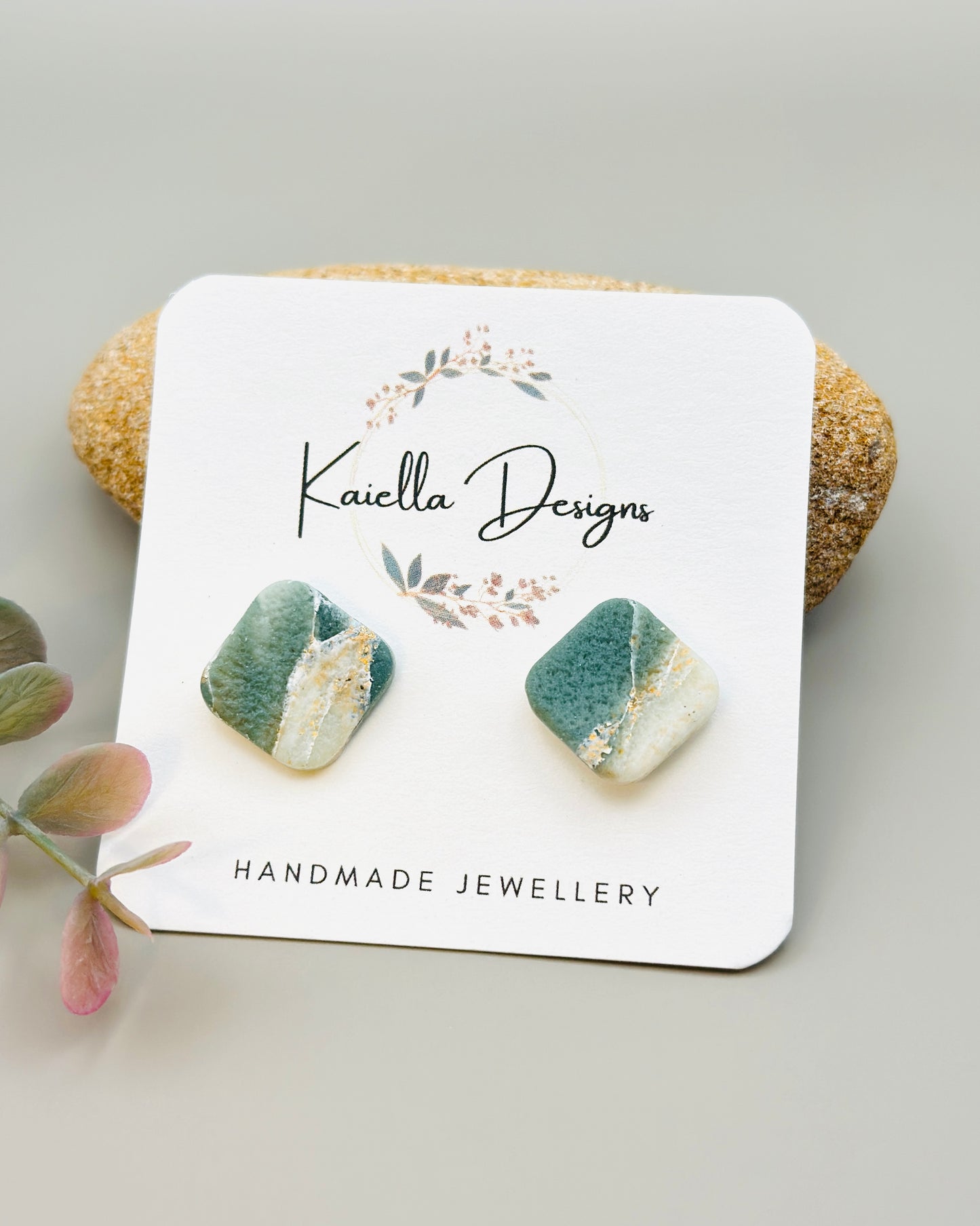 Jade Collection Studs