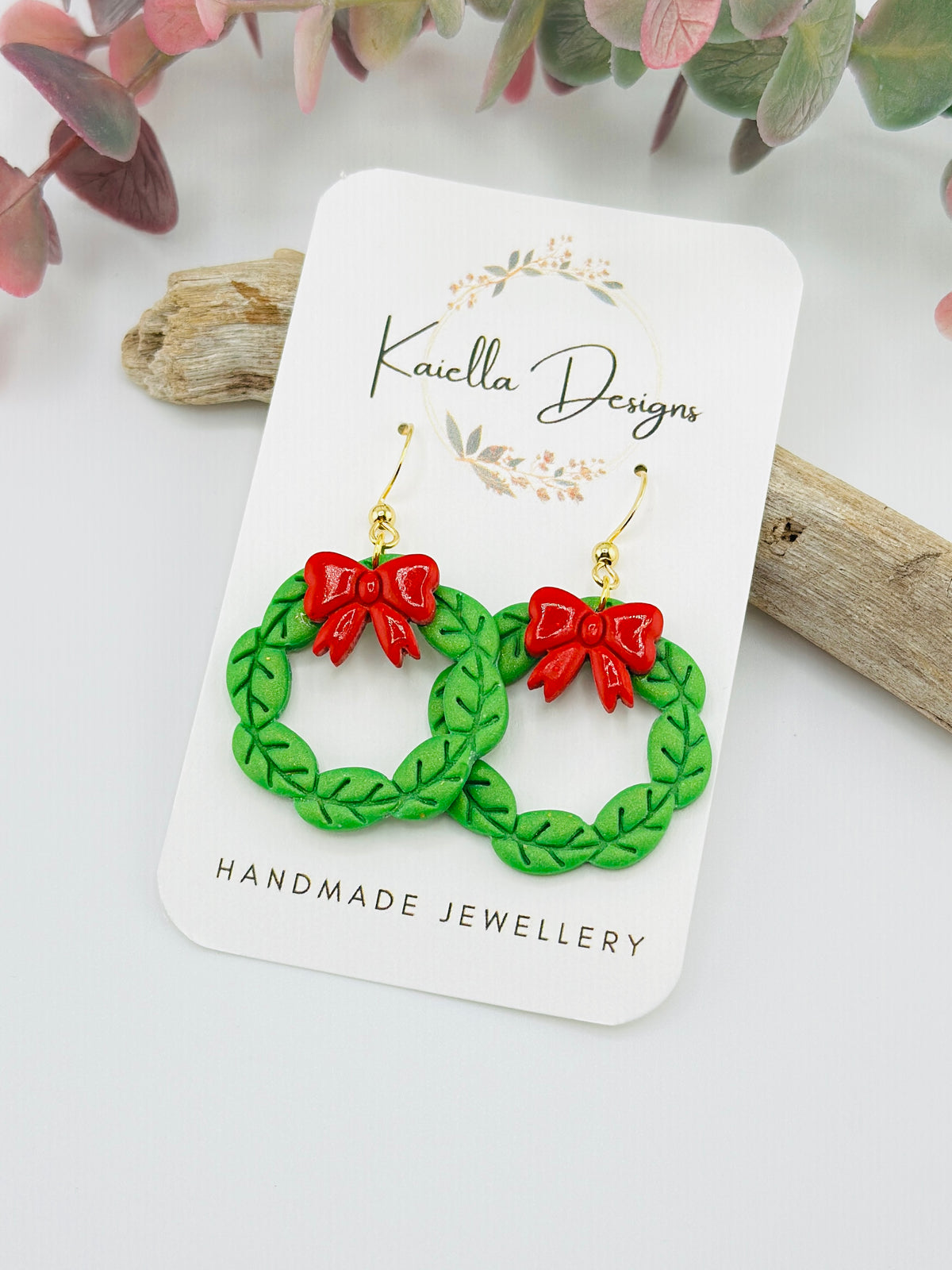 Christmas Wreath Earrings