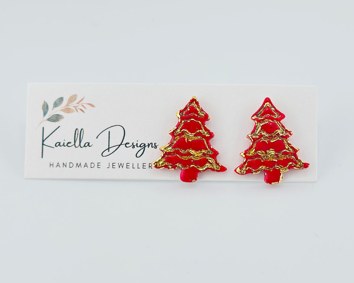Christmas Tree Stud Earrings