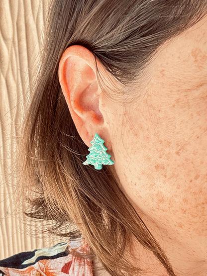 Christmas Tree Stud Earrings