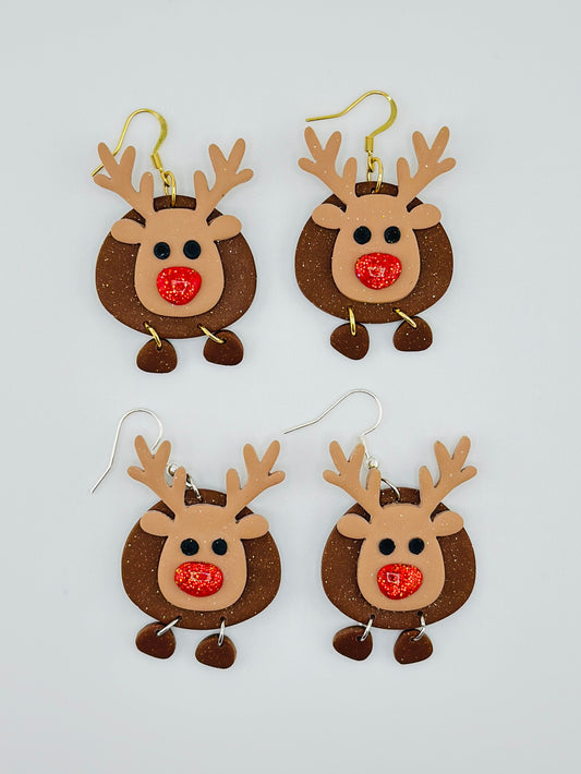 Rudolf Christmas Earrings