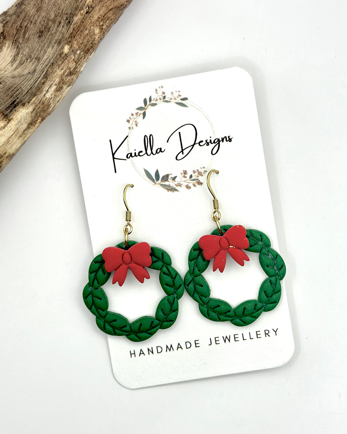 Christmas Wreath Earrings