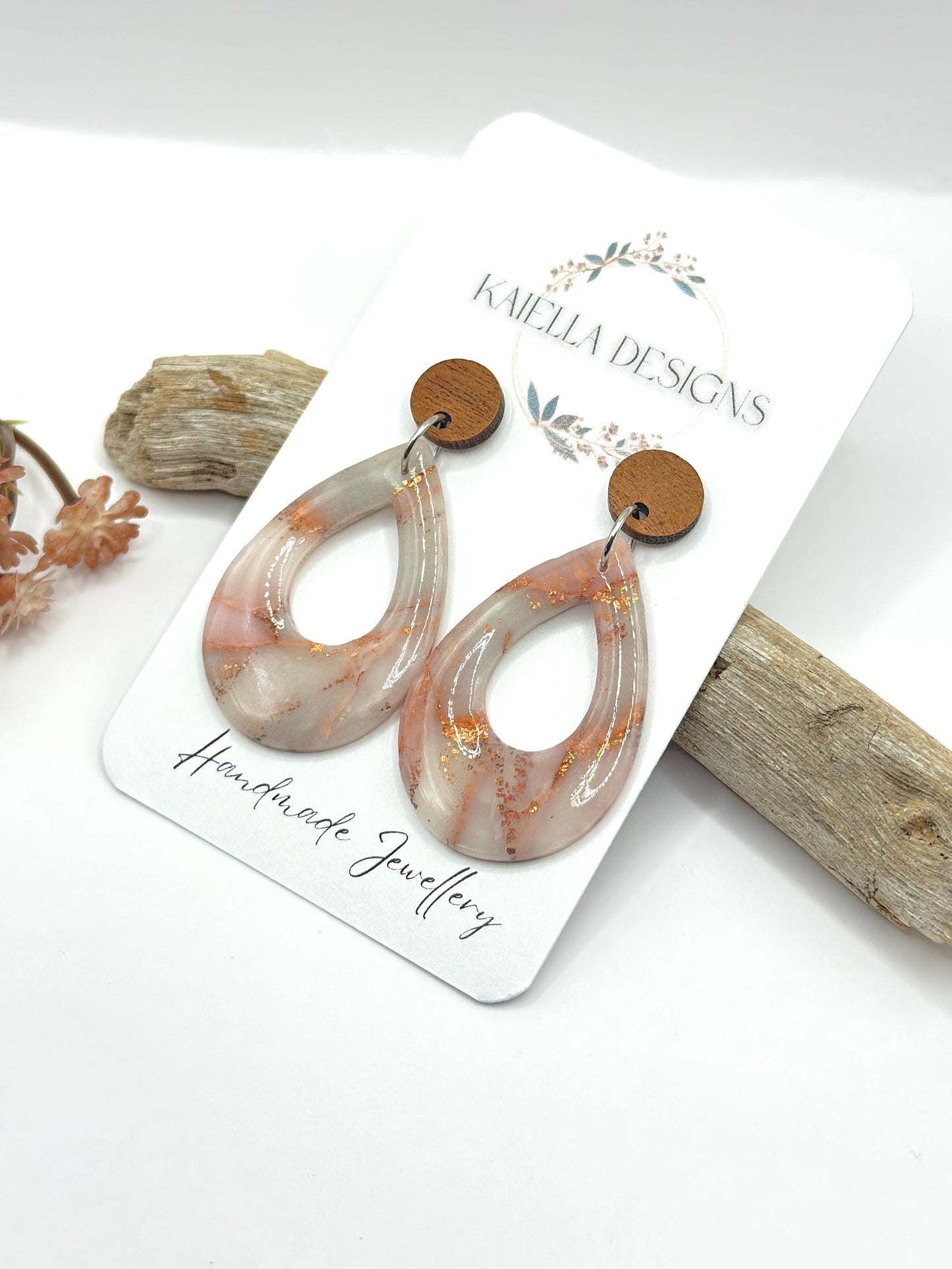 Hollow Teardrop - Rose Quartz Collection