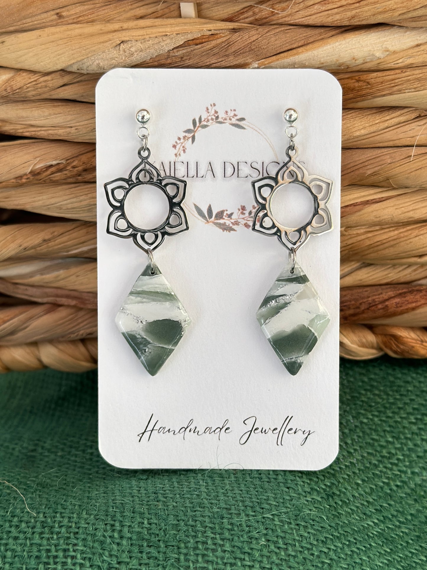 Jade Diamond Flowers