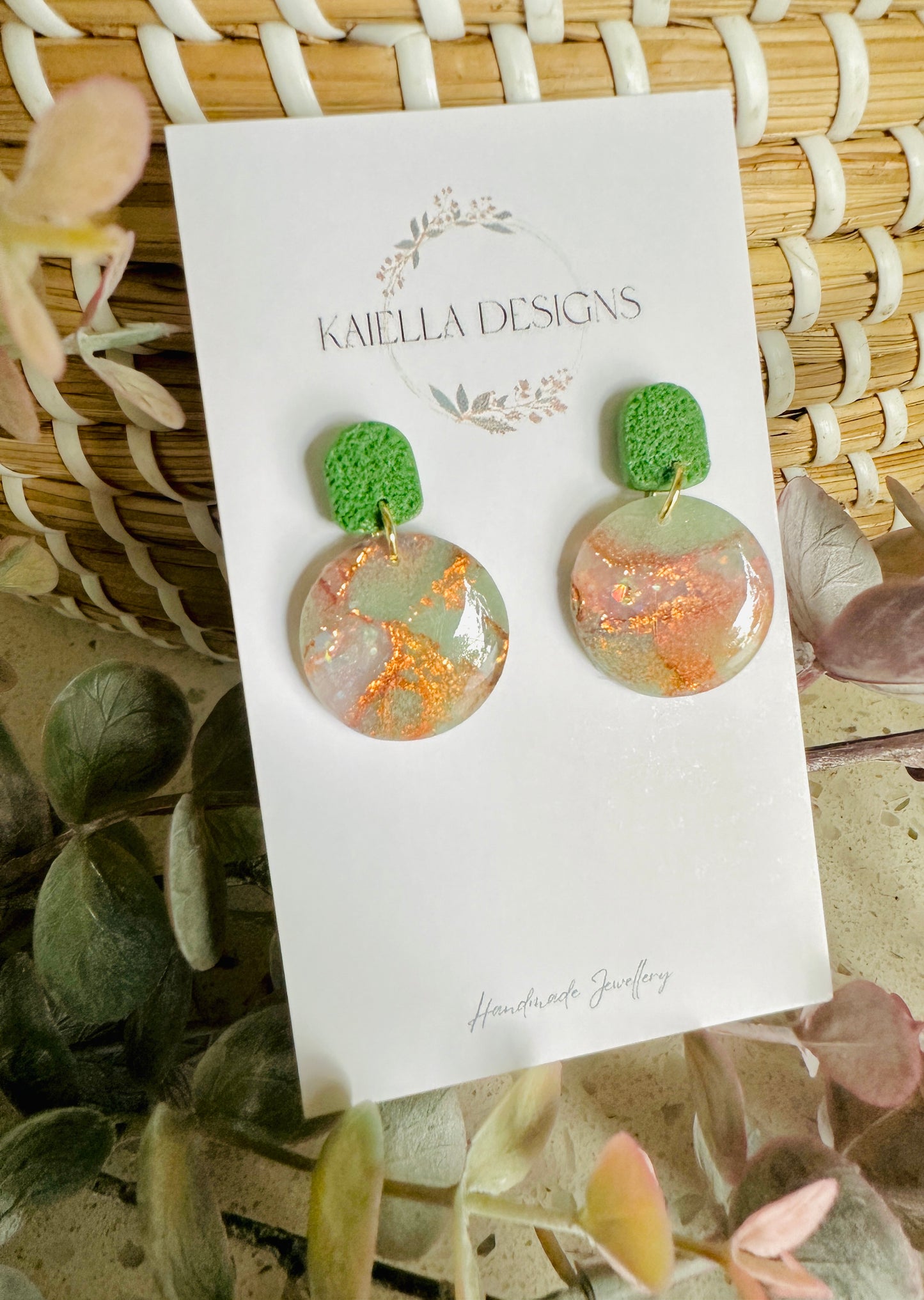 The Jade Buddha Range - Round Drop Studs