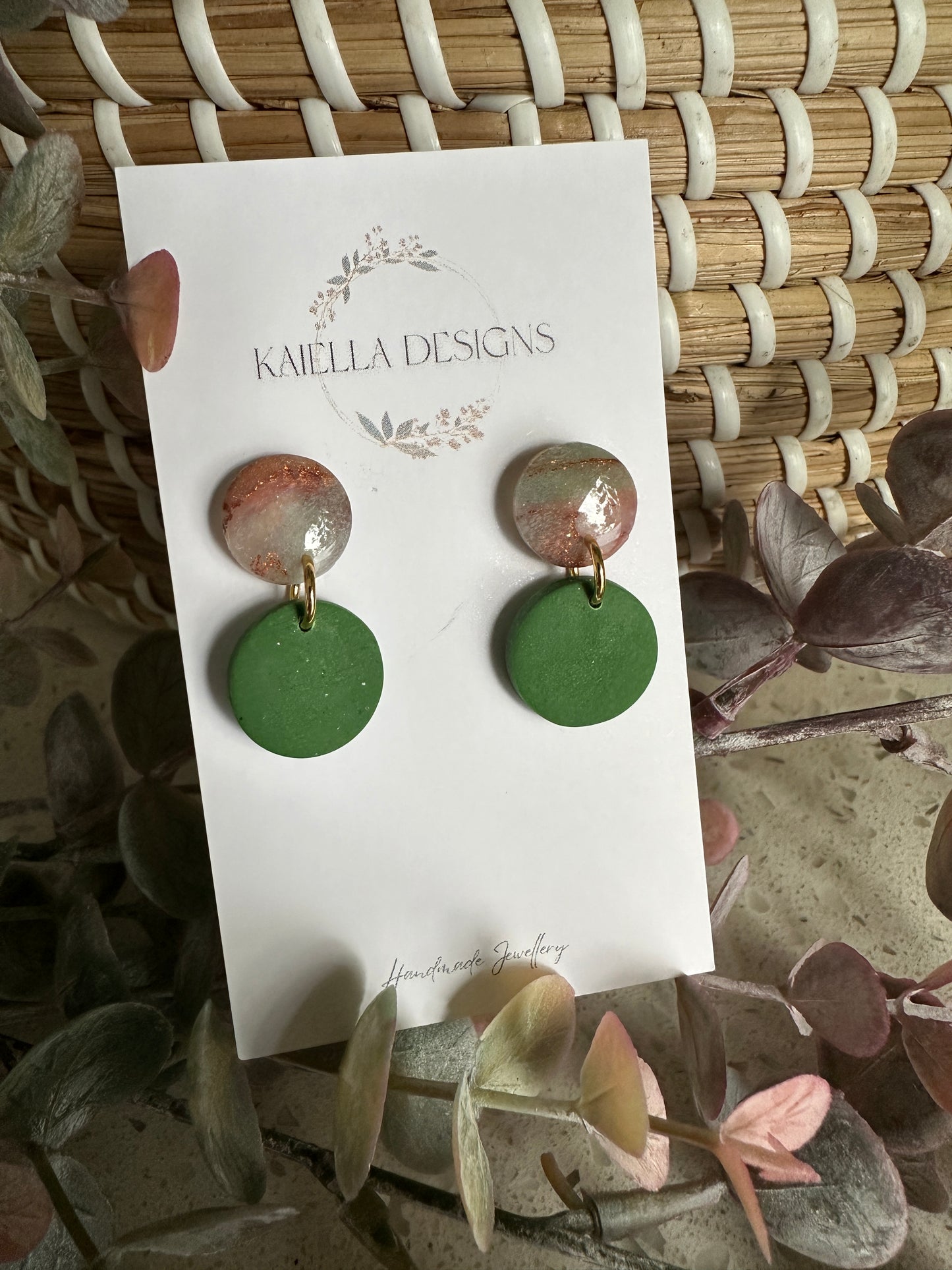 The Jade Buddha Range - Round Drop Studs