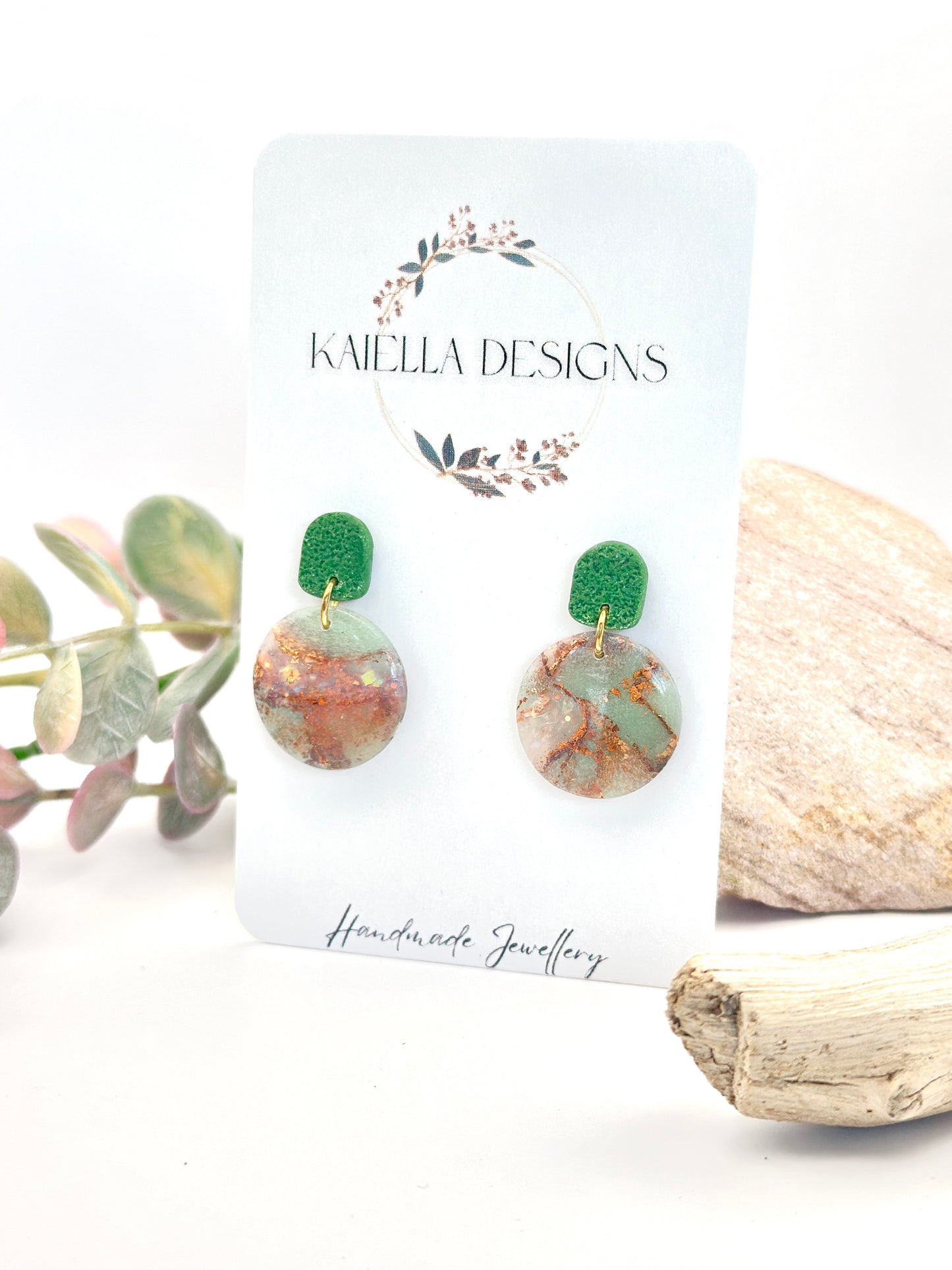 The Jade Buddha Range - Round Drop Studs